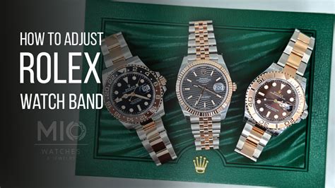 adjusting rolex band|removing links from rolex.